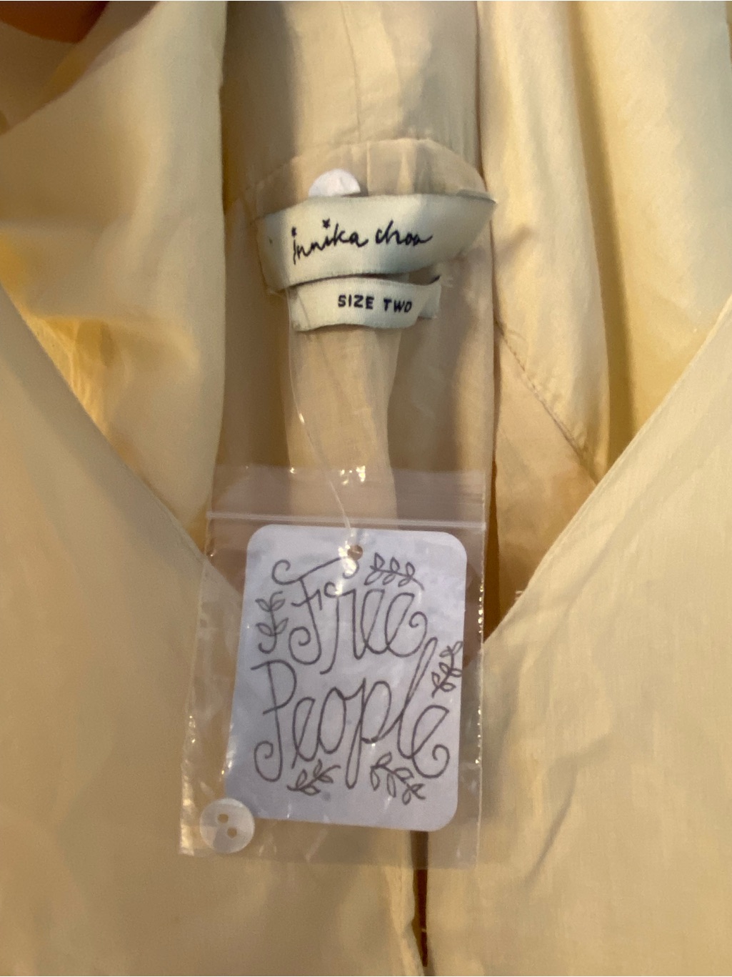 Nwt Innika Choo Rayleigh Grait Tiered Maxi Dress In Ivory Size 2/Medium — image 5 of 8